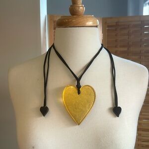 Zsiska Resin Heart Necklace
